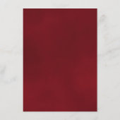 Elegant die de details van het rode rozenhuwelijk informatiekaartje (Achterkant)