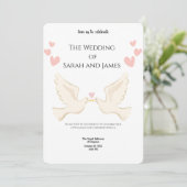 Elegant Digital Wedding Invitations | Modern, Flor (Debout devant)