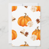 Élégant Dîner D'Action De Grâce Invitation (Dos)