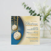 Élégant dîner de Noël Invitation (Debout devant)