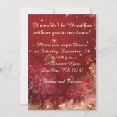 Élégant dîner de Noël Invitation (Devant)
