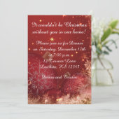 Élégant dîner de Noël Invitation (Debout devant)