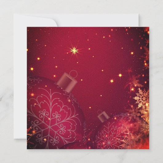 Élégant dîner de Noël Invitation Carré (Dos)