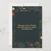 Élégant dîner de Noël Invitation Célébrer (Dos)