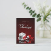 Élégant Dîner de Noël Invitations (Debout devant)