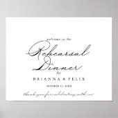 Élégant dîner de répétition horizontale Affiche de (Devant)