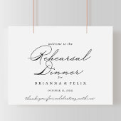 Élégant dîner de répétition horizontale Affiche de