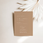 Élégant Dîner de répétition ModernTan Invitation<br><div class="desc">Le design présente une police manuscrite et un design moderne minimaliste. Conçu pour coordonner avec pour la collection de Faire-part de mariage "SERENA". Pour modifier les détails, cliquez sur "Personnaliser". Pour déplacer le texte ou modifier la taille, la police ou la couleur, cliquez sur "Cliquez pour customiser plus loin". Voir...</div>