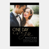 Élégant Dîner de répétition noire Photo de bienven (Recto)