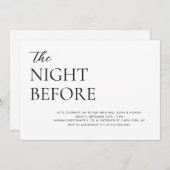 Élégant Dîner De Répétition Simple Invitation (Devant / Derrière)