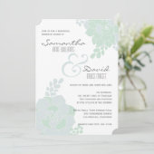 Élégant Dîner De Répétition Succulent Invitation (Debout devant)