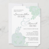 Élégant Dîner De Répétition Succulent Invitation (Devant)