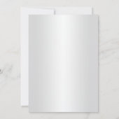 Élégant dîner Floral Blanc Invitation (Dos)