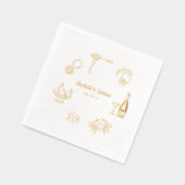 Élégant Dîner Italien | Or mariage (Gauche)