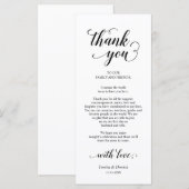 Élégant Dîner Moderne Lieu Cadre Carte de remercie (Devant / Derrière)