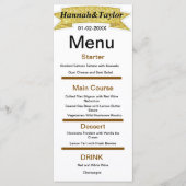 Elegant diner party menu sjabloon (Voorkant)