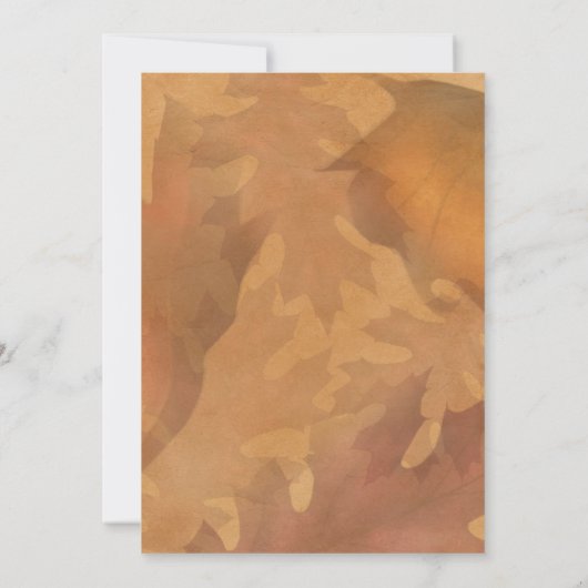 Élégant Dîner Thanksgiving Invitations (Dos)