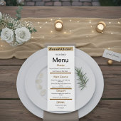 Elegant dinner party menu template