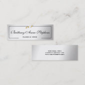 Élégant Diplôme d'argent - Nom de la carte Insérer (Devant / Derrière)