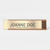 Élégant Directeur exécutif Bureau Nom Plaque (Devant)
