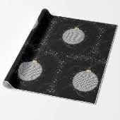 Elegant Disco Ball Christmas Ornament Cadeaupapier (Uitgerold)