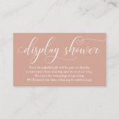 Elegant Display Douche Insert voor Uitnodiging Informatiekaartje (Voorkant)