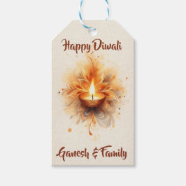Elegant Diwali Diya Cadeaulabel