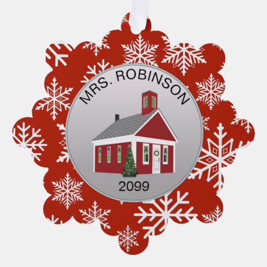 Elegant Docent Principal Papier Ornament Gift Kaar Kaart (Voorkant)