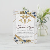 Elégant Docteur Moderne | Carte de remerciements i (Debout devant)