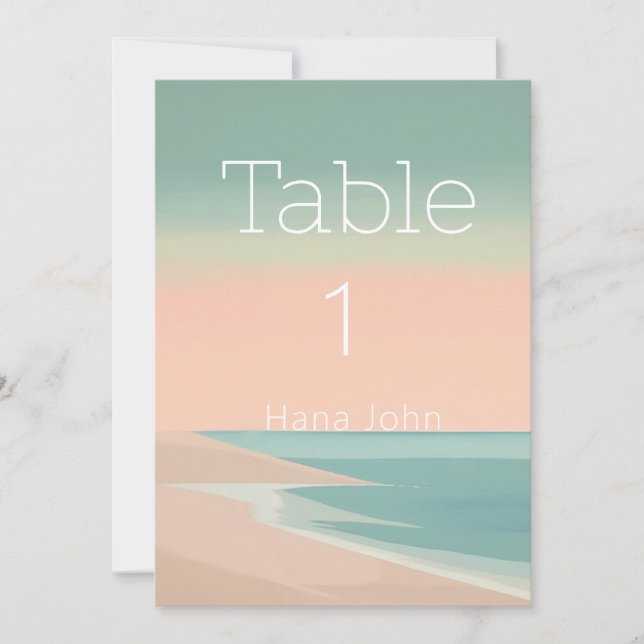 Elegant doeltabelnummer (Voorkant)