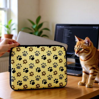 Elegant Dog aai poot crème Laptop Sleeve