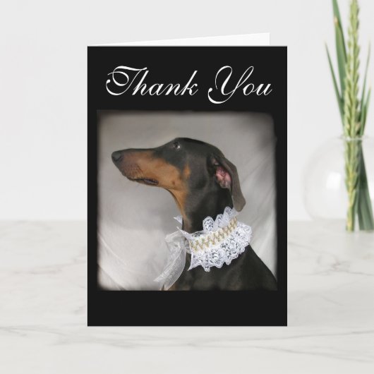 Elegant dog zegt bedankt (Voorkant)