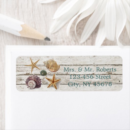 elegant dok hout seizoenshelds strandbruiloft etiket (Insitu)