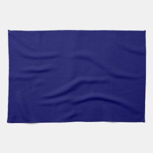 Elegant donker marineblauw effen kleur leeg sjablo theedoek