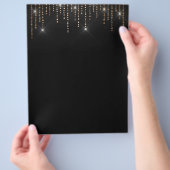 Elegant donkerblanco flyer (Hand)