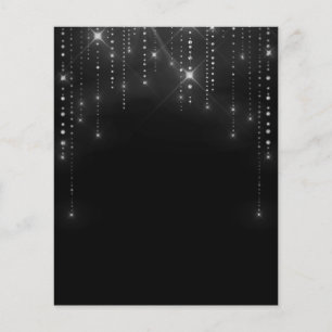 Elegant donkerblanco flyer