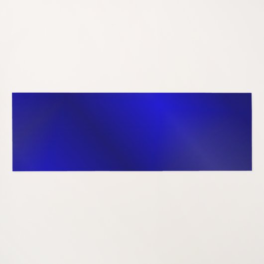 Elegant Donkerblauw en Gouden Mandala Monogrammed Yogamat (Achterkant (horizontaal))