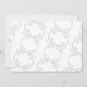 Elegant donkerbruine vlinder slaat de datum op kaart (Achterkant)