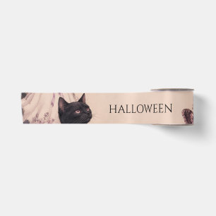 Elegant Donkere Botanische Halloween Feest Lint