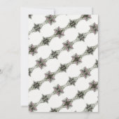 Elegant donkergroen Vrijgezellenfeest Kaart (Achterkant)