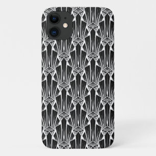 Elegant donkerkunstdeco abstracte geometrische ele iPhone 11 hoesje