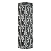 Elegant donkerkunstdeco abstracte geometrische ele thermosbeker (Achterkant)