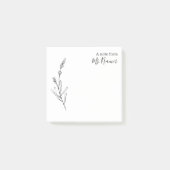 Elegant Doodle Branch Post-it Notes (Voorkant)