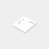 Elegant Doodle Branch Post-it Notes (Schuin)