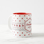 Élégant Dots de Noël Mug (Devant gauche)