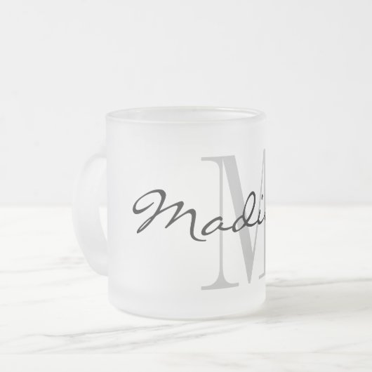 Elegant douanenaam monogram vorst mok (Voorkant links)
