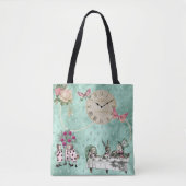 Elegant Double Sided Alice in Wonderland Draagtas (Voorkant)