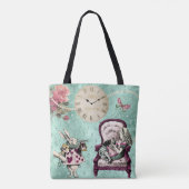 Elegant Double Sided Alice in Wonderland Draagtas (Achterkant)