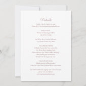 Elegant Double-sided Wedding Invitation Pink (Dos)