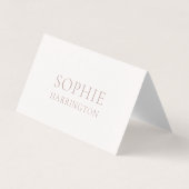 Elegant Double-Sided Wedding Place Card (Front)